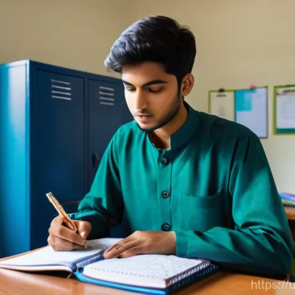 경매사 시험에서 시간을 효율적으로 사용하는 방법 - **The Architect of Knowledge**
    A focused South Asian male student, approximately 17 years old, f...