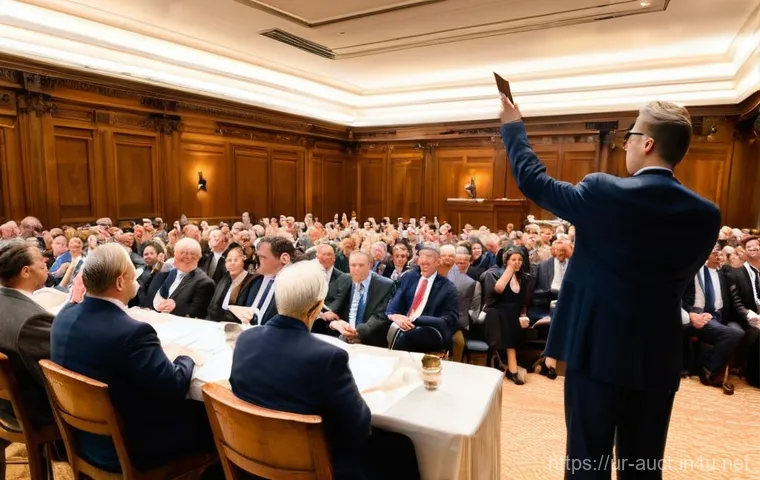 경매사 경력자 인터뷰 사례 - Image Prompt 1: The Thrill of a Live Auction**